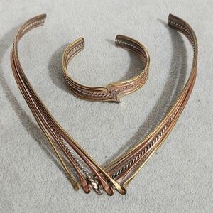 Vintage Choker and Bracelet Set